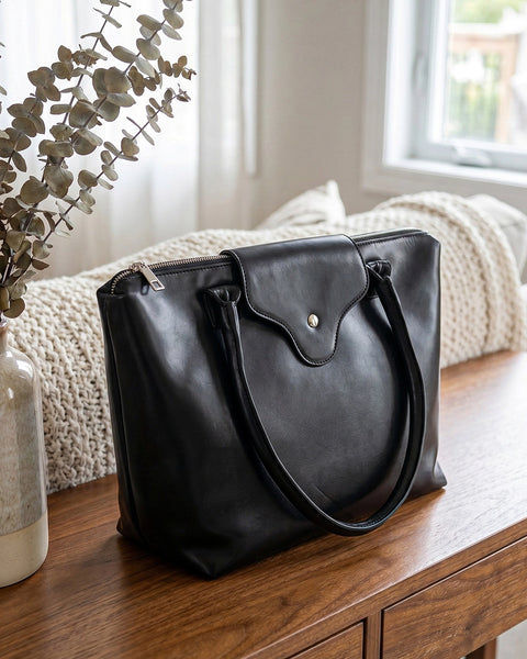 Smart Casual Tote Bag in Black