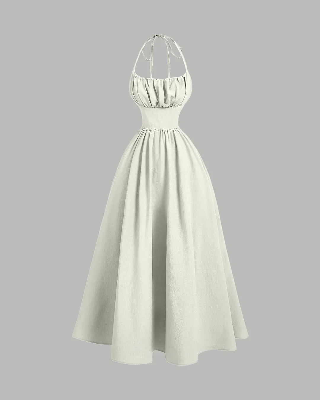 sachin and babi light blue dress Ophelia Cream Boho Halter Neck Dress  Vavavoom.ie
