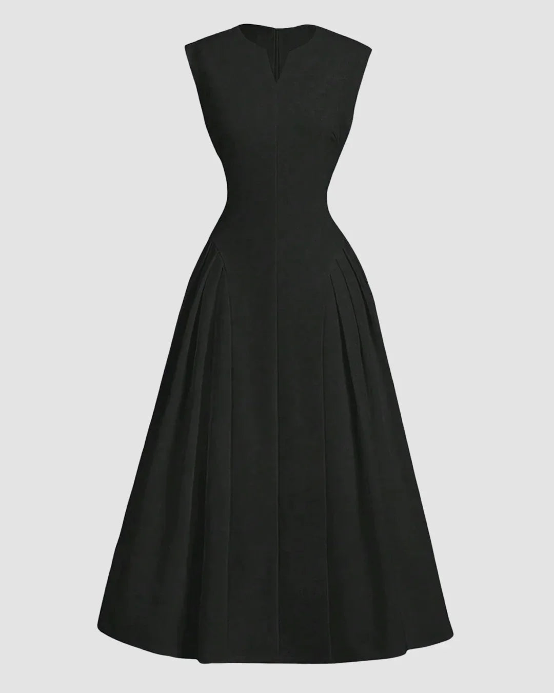 Fitted Bodice Flared Maxi Dress - Littlebox India Fitted Bodice Flared Maxi Dress - Littlebox India