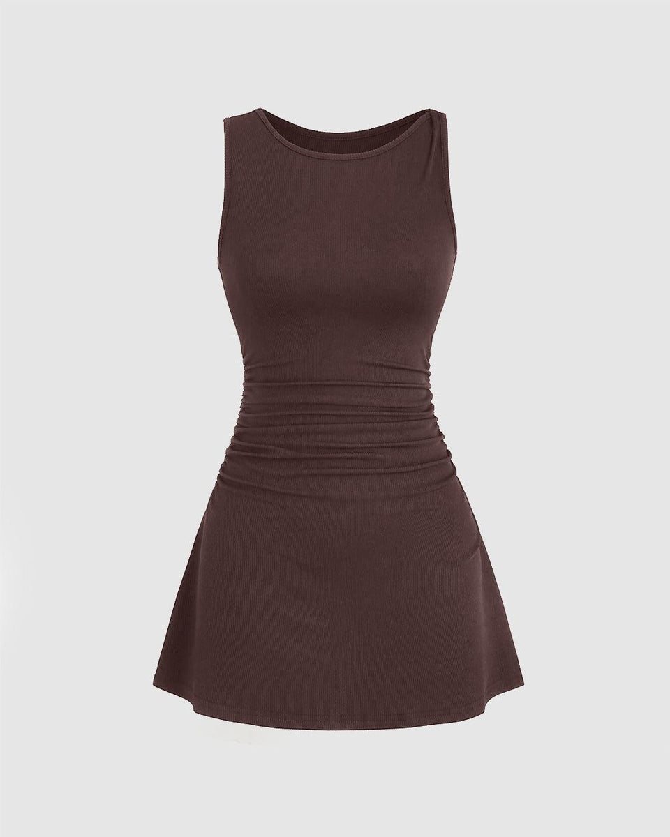 Chocolate Brown Midi Dress main image 1