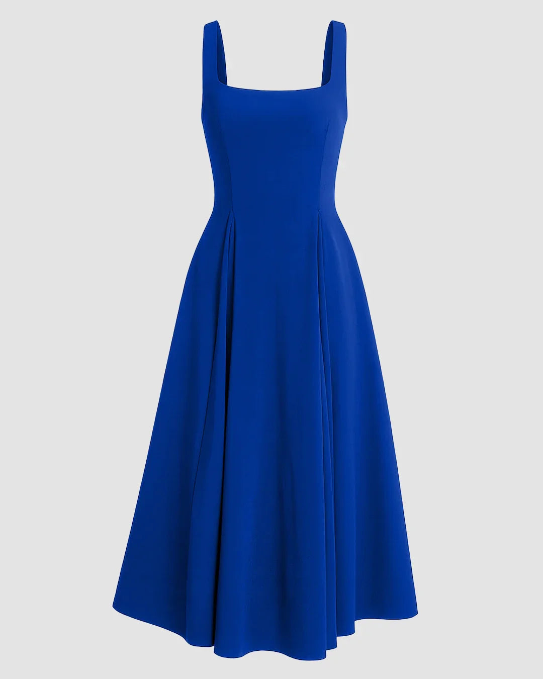 slim fit dress slacks Square Neckline Fit and Flare Long Gown – John Paul Ataker main image 0