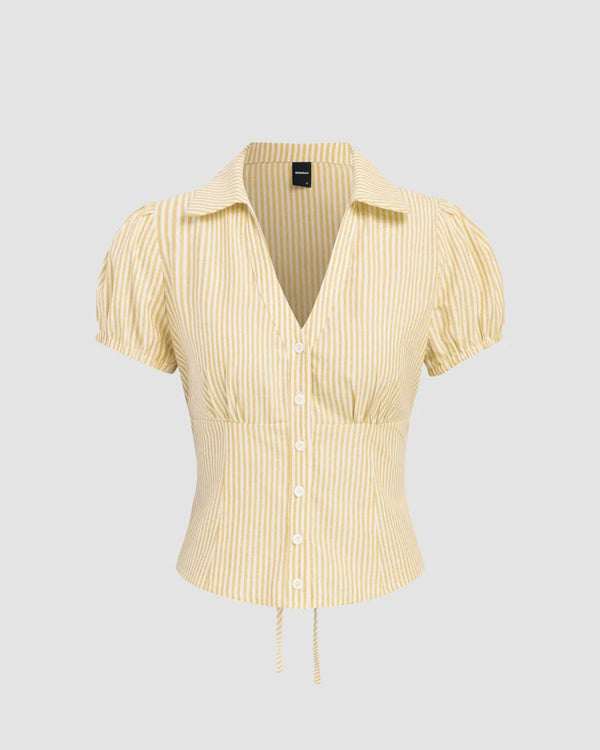 little suzie TIGHT HEM BUTTON TUBE イエロー little suzie TIGHT HEM BUTTON TUBE イエロー little suzie TIGHT HEM
