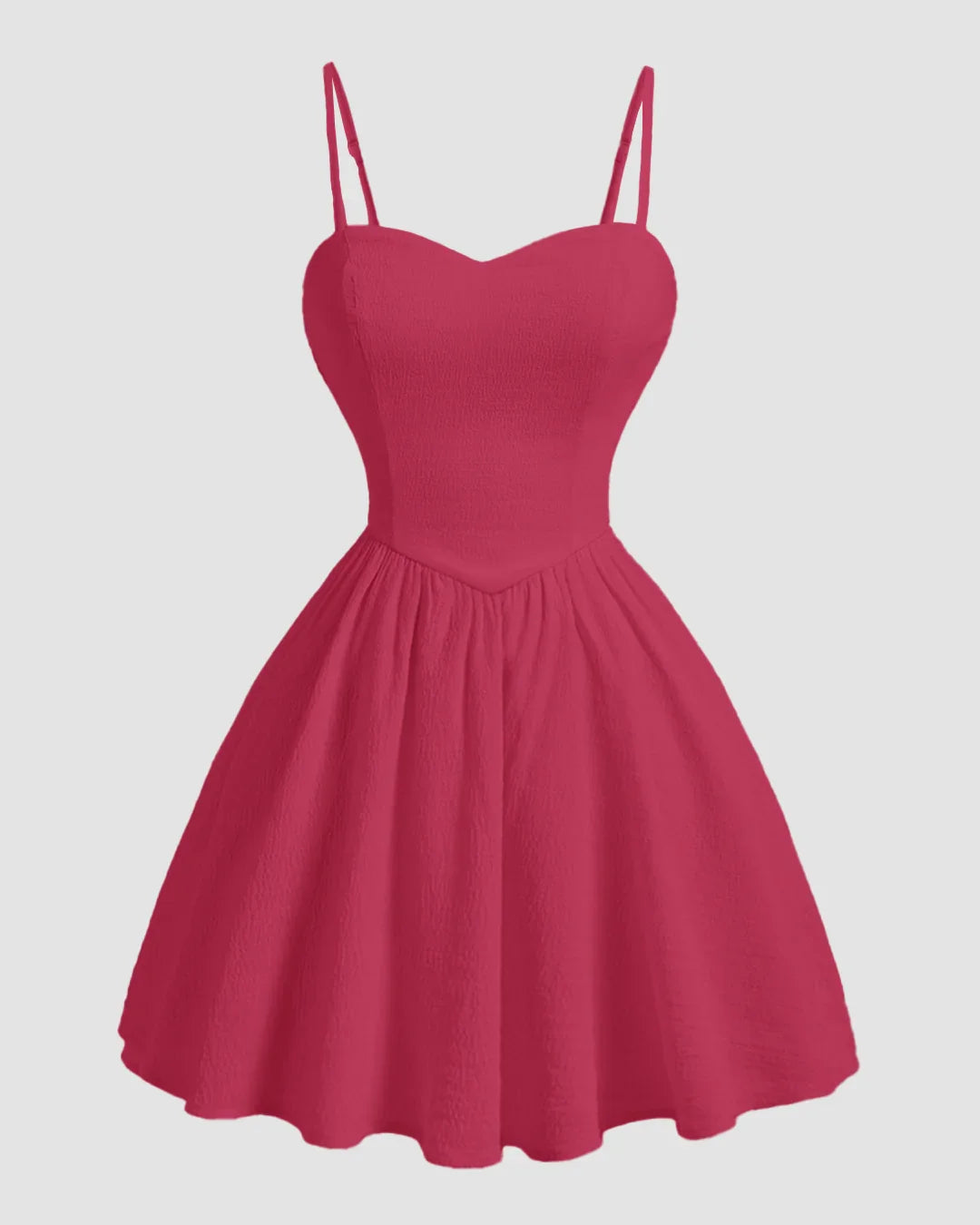 Fit & Flare Sleeveless Mini Dress in Hot Pink - Littlebox India Fit & Flare Sleeveless Mini Dress in Hot Pink - Littlebox India