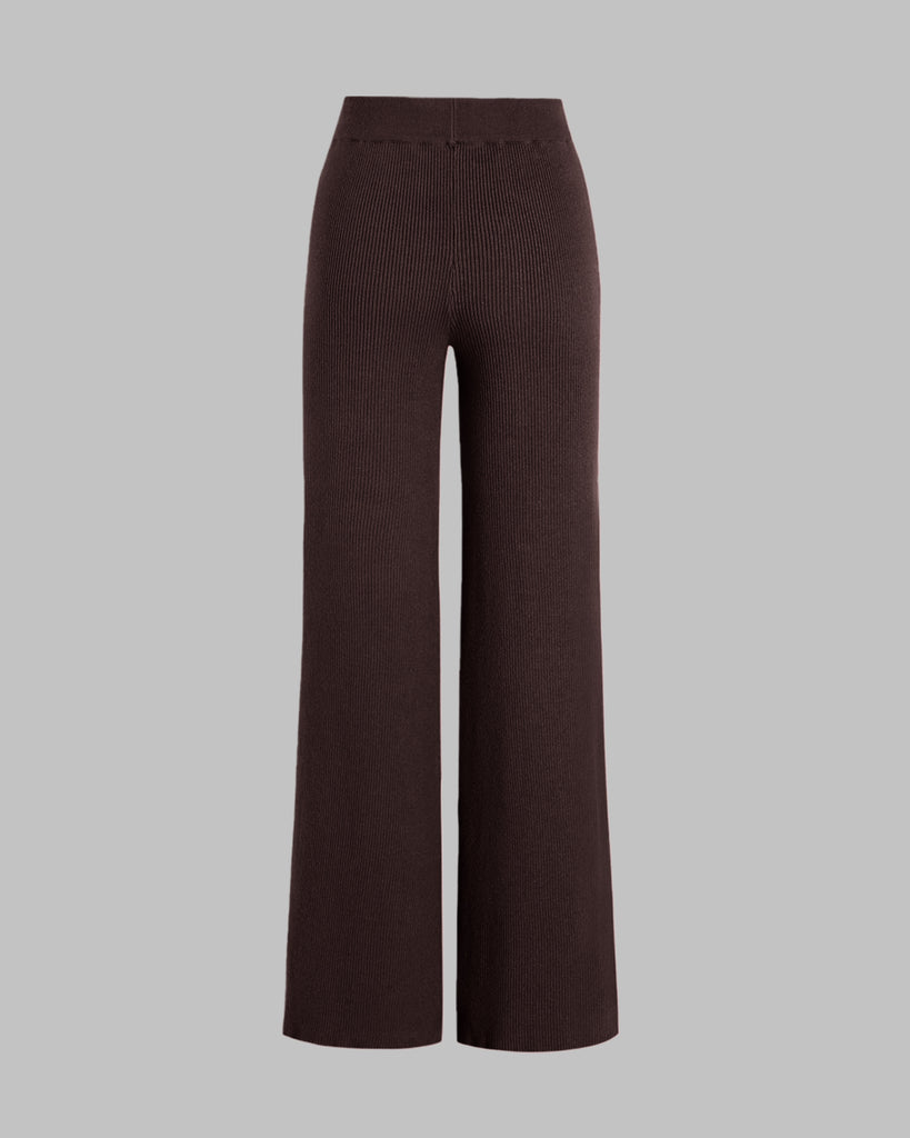 Back View of trousers in dark brown