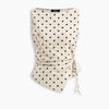 Polka Dot Wrap Sleeveless Top