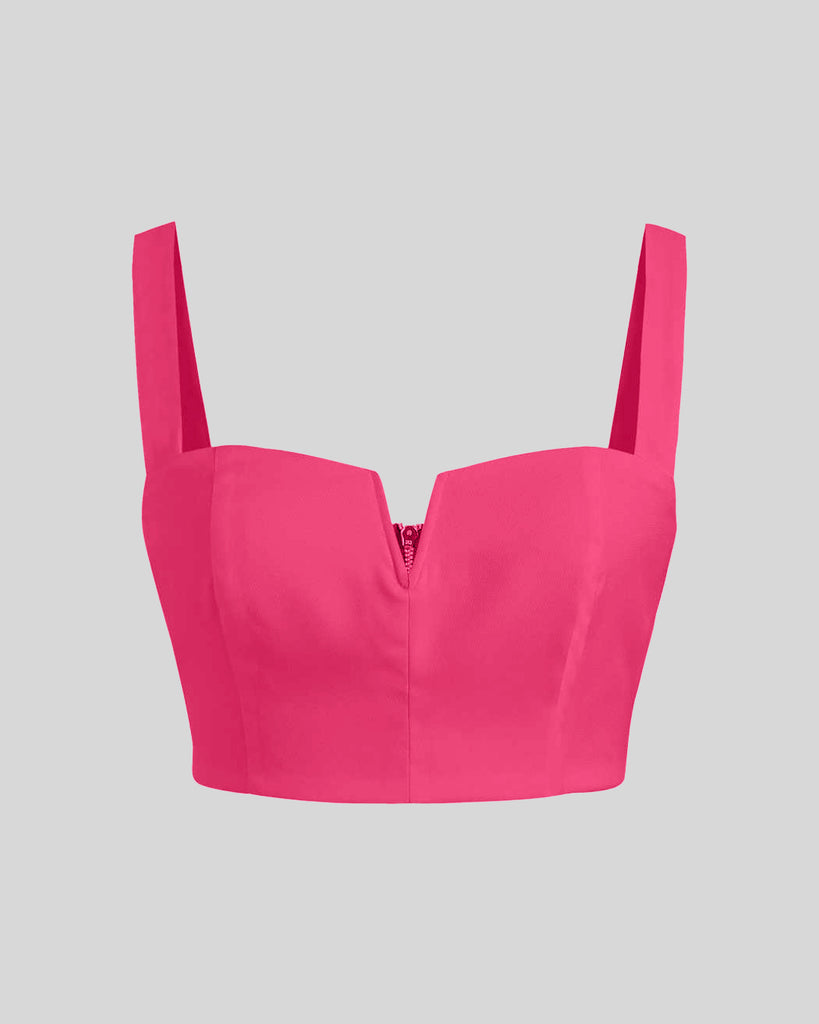 Aesthetic pink top