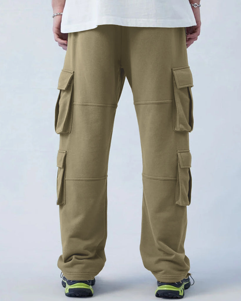 Back view of straight cargo pants