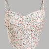 Floral Print Spaghetti Strap Cami Top