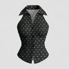 Women’s Sleeveless Collared Casual Top
