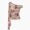 Ruched Off-shoulder floral Top