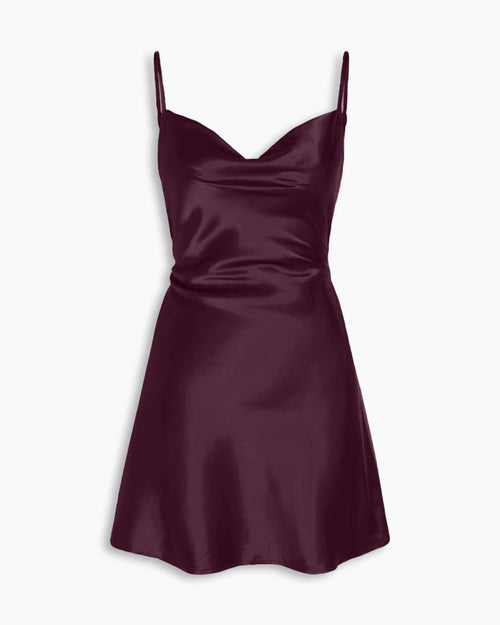 Smocked Back Strap Midi Dress in Wine Maroon