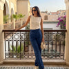 Straight Leg Formal Trousers in Midnight Navy Blue