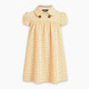 Peter Pan Collar Mini Dress in Mustard Yellow