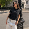 Ruched Side Tie Collared Button Front Top in Soft Black