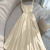 Vintage-Inspired Polka Dot Fit and Flare Midi Dress in Cream