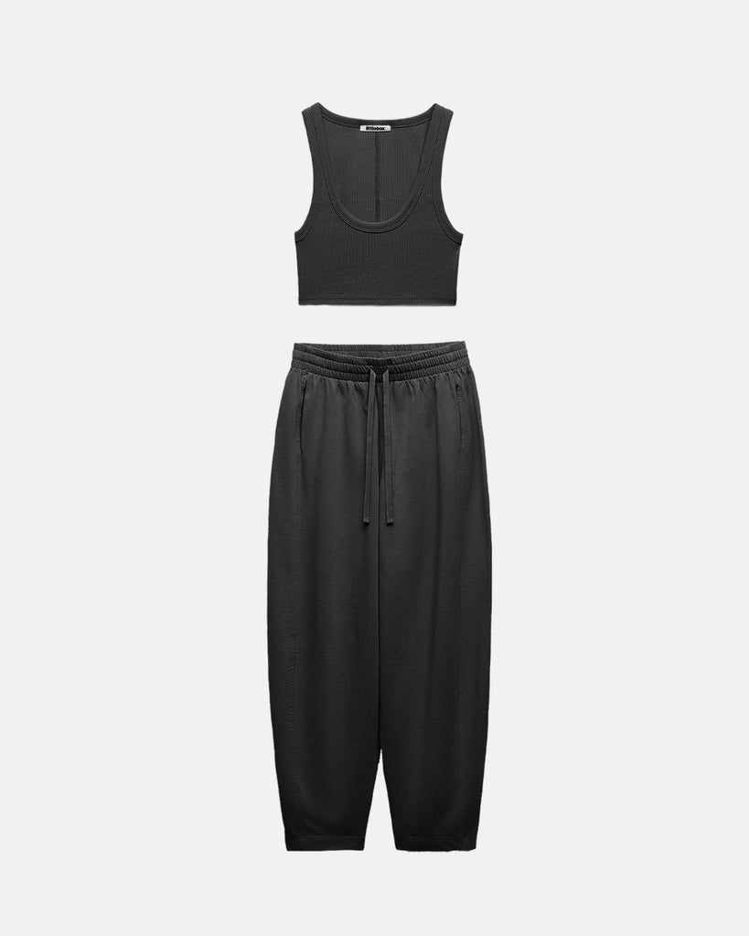 Set of Relaxed fit Joggers in Black