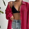 Relaxed Fit Shirt With Collar In Hot Pink