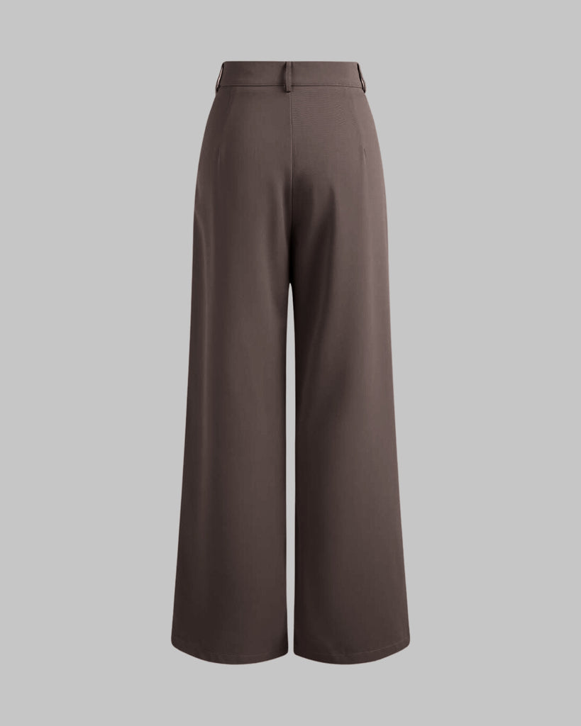 Back view of korean style baggy trousers