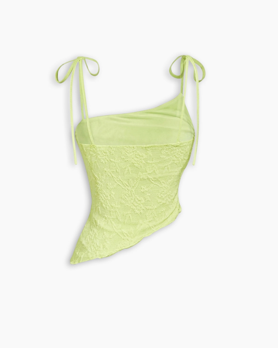 Asymmetric Hem Camisole Top in Lemon Yellow - Littlebox