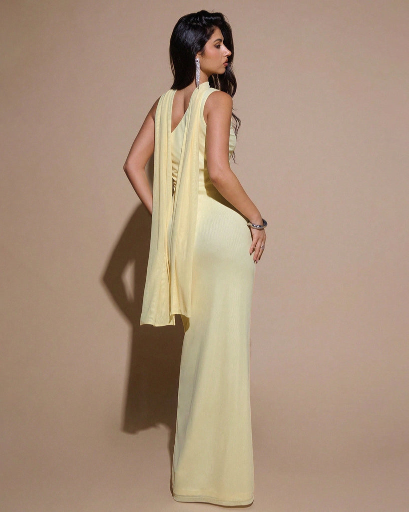 asymmetrical neck ruched bodycon dress Asymmetrical Neck Ruched Bodycon Mesh Dress