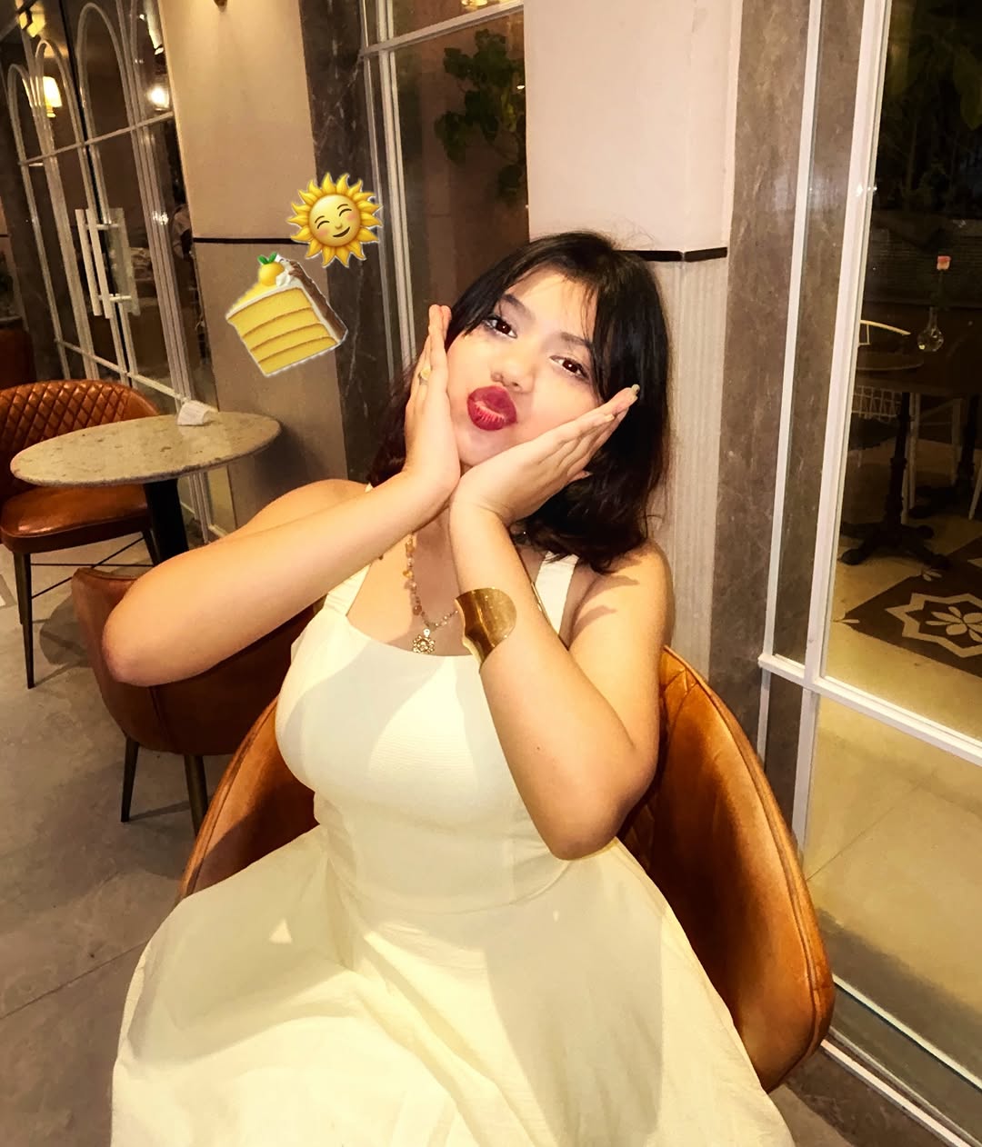 Customer photo 1 of Backless Criss-Cross Bow Design Flared Dress In Off-White