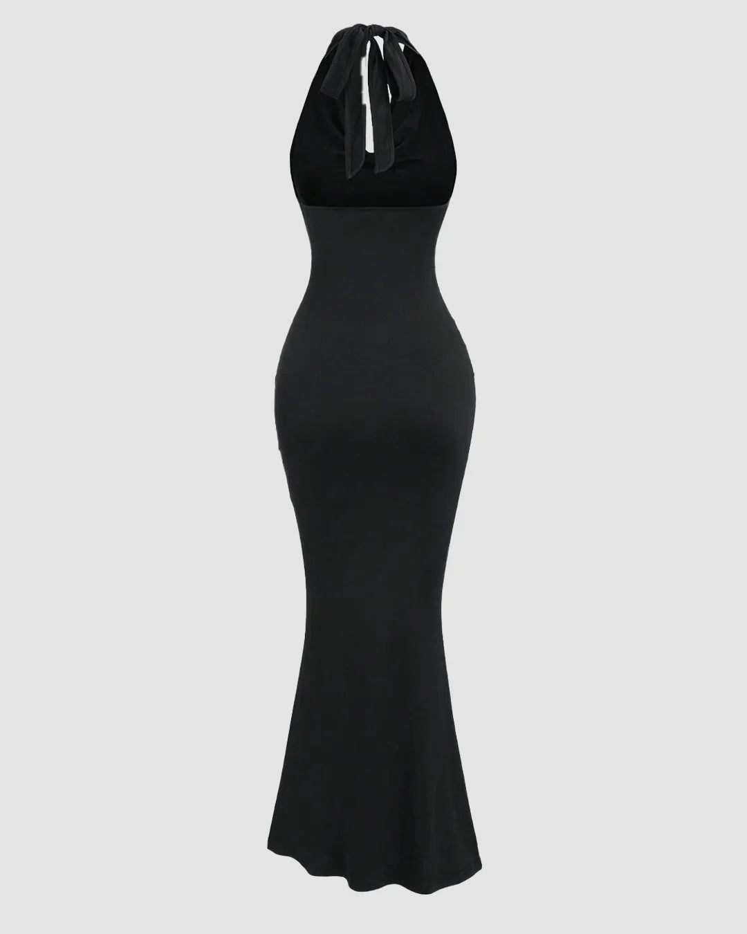 backless bodycon dress Black Halter Mermaid – Littlebox India COLOR:BLUE Long Sleeve Cut Out Straight Neck Strapless Dress