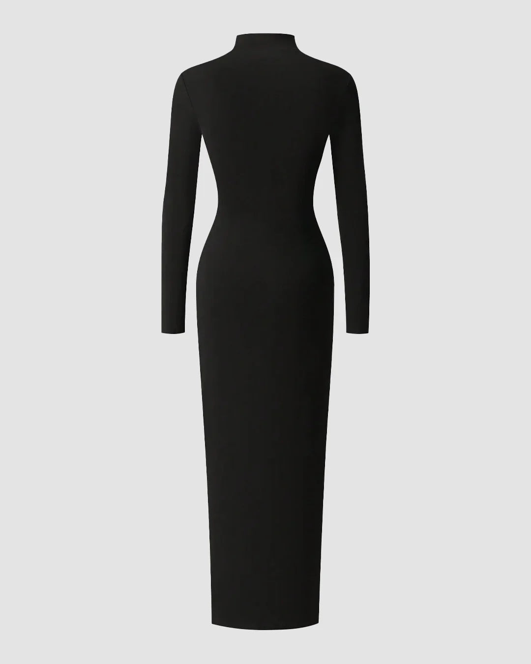bodycon turtleneck dresses a line Black High-Slit Maxi Dress Colour:burgundy jan-3 Candy Cane Christmas Party