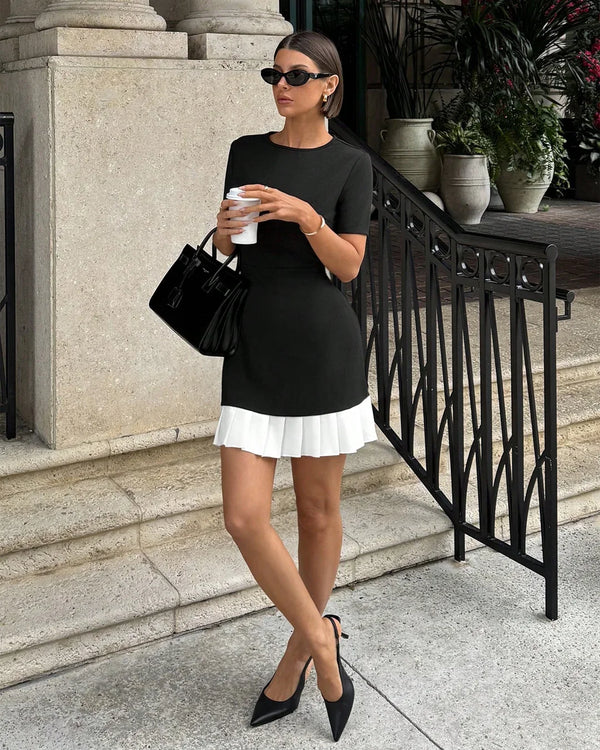 Black_Mini_Dress_with_White_Pl
