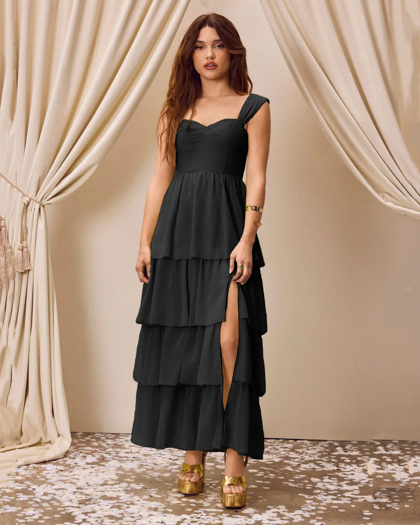 Maxi Dress with Sweetheart Neckline - Littlebox India