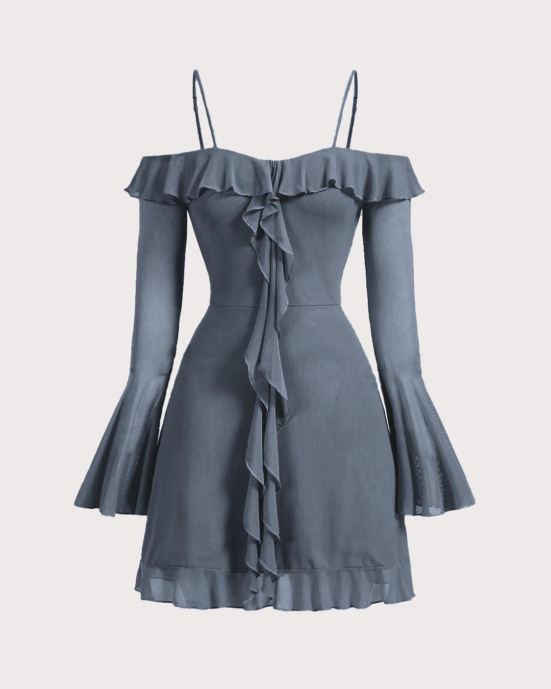 Striped Bow Black Pinafore Mini Dress - Littlebox India
