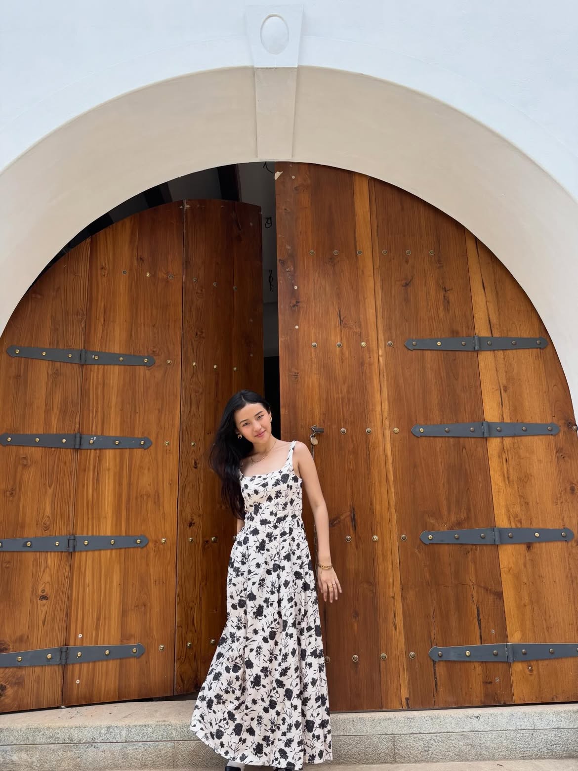Customer photo 1 of Ditsy Floral Fit & Flare Sleeveless Midi Dress