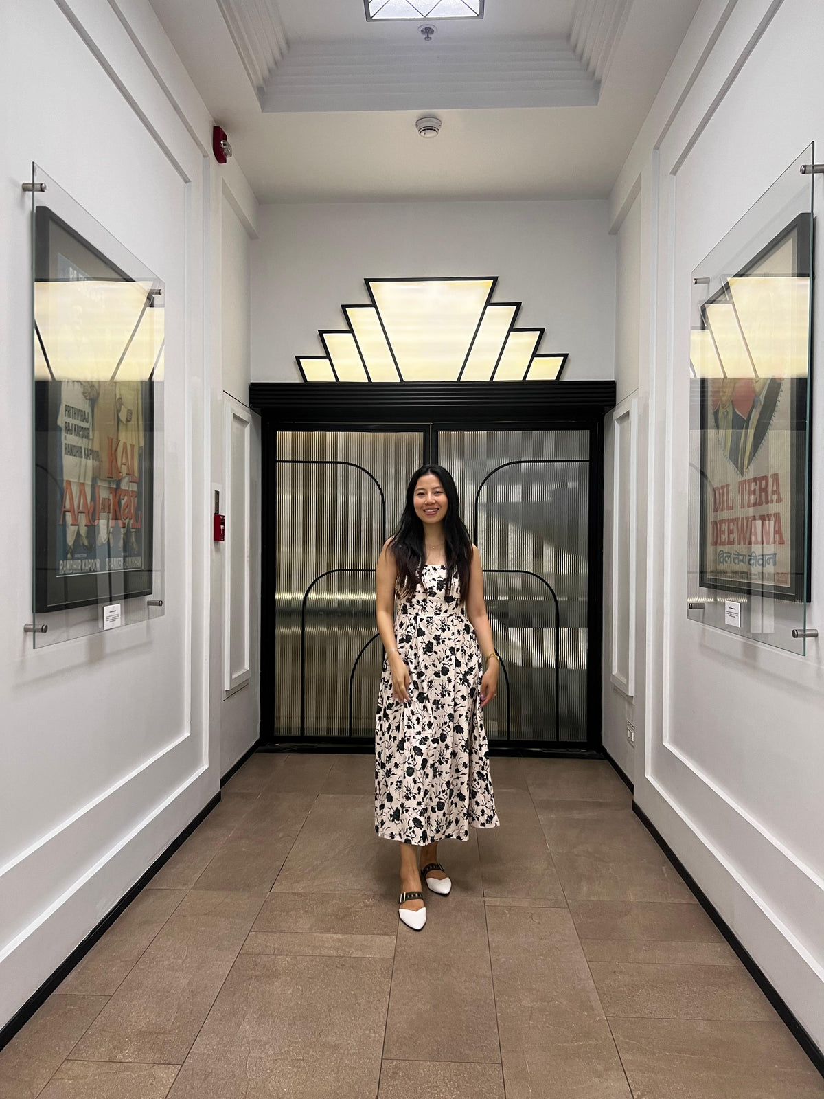Customer photo 1 of Ditsy Floral Fit & Flare Sleeveless Midi Dress
