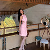 Cut Out Sleeveless Mini Dress in Pink