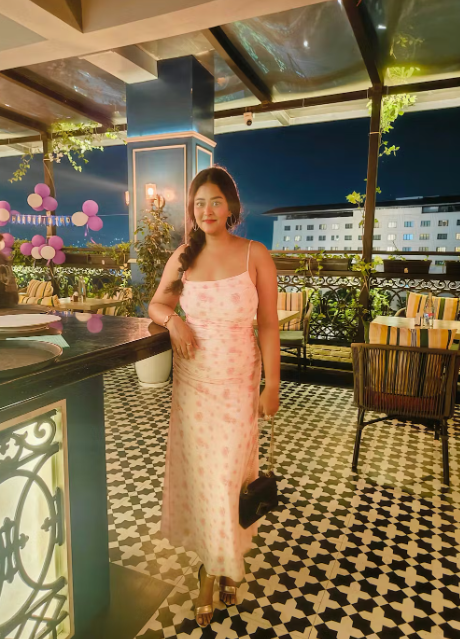 Customer photo 7 of Ruched Bodycon Dress With Floral Print And Spaghetti Straps