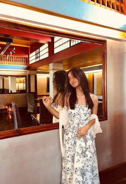 Customer photo 6 of Square Neck Floral Fit and Flare Midi Dress