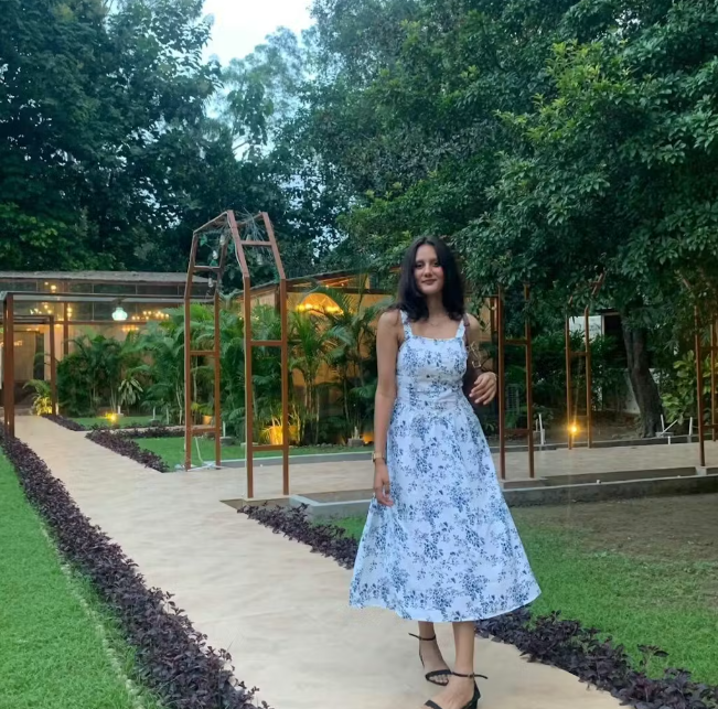 Customer photo 10 of Square Neck Floral Fit and Flare Midi Dress