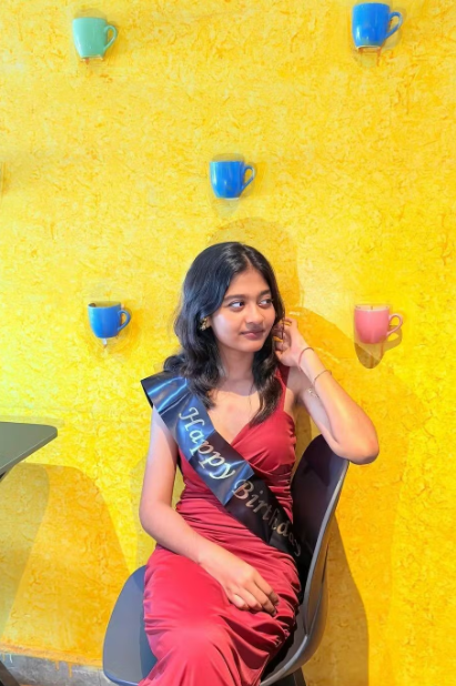 Customer photo 4 of V Neck Ruched Bodycon Fit Midi Dress in in Burgundy