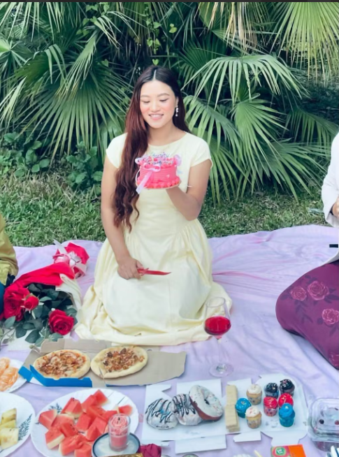 Customer photo 9 of Cap Sleeve Fit & Flare A-Line Midi Dress in Vanilla