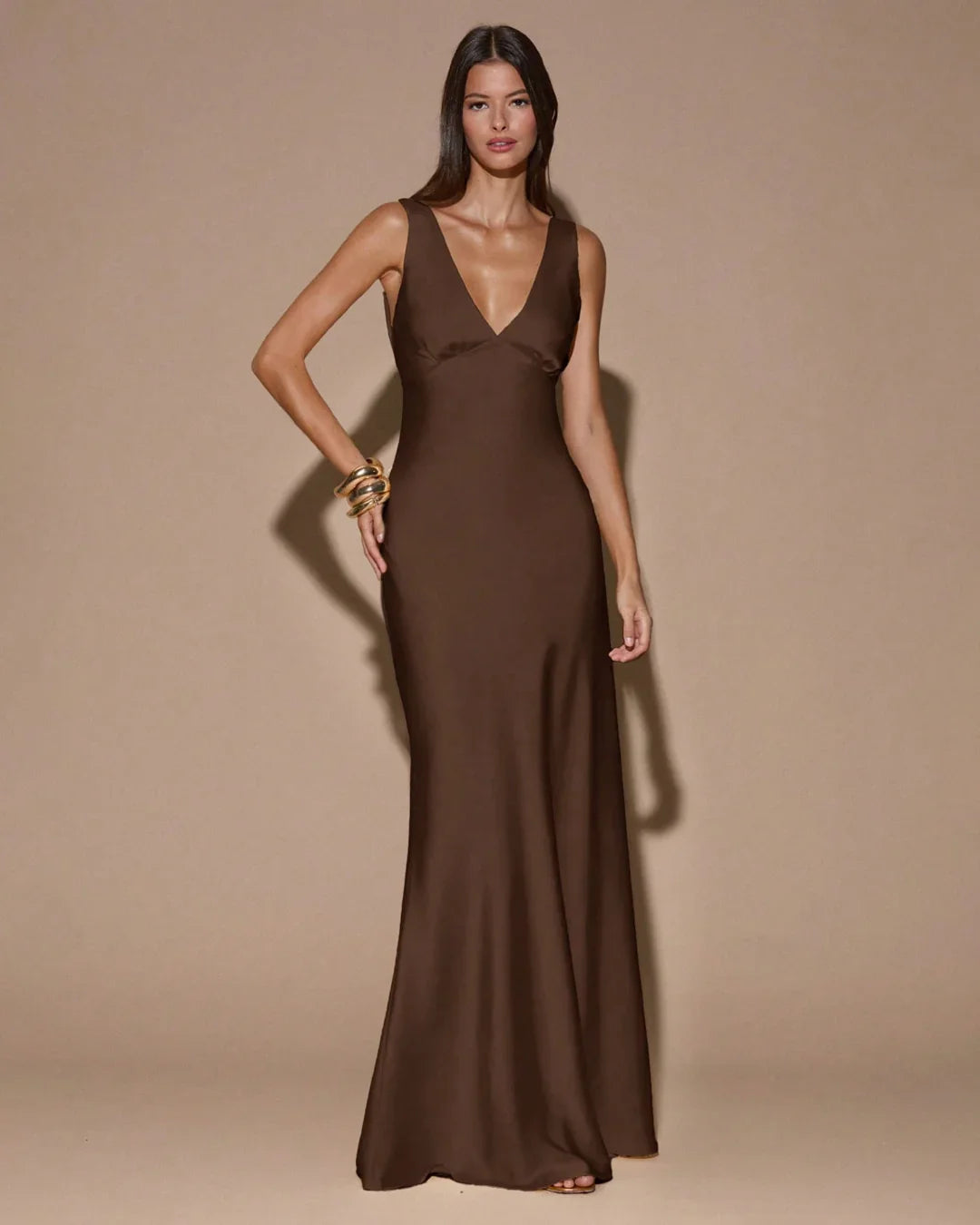Deep V-Neck Backless Tie Maxi Dress Littlebox India Deep V-Neck Backless Tie Maxi Dress Littlebox India