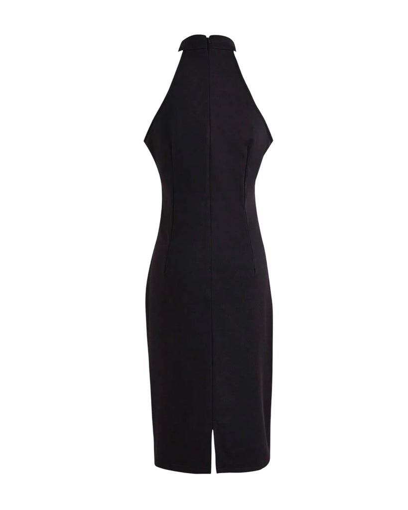 Black High-Neck Bodycon Sleeveless Mini Dress – Littlebox India