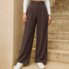 Korean Style Trousers with Baggy Fit In Dark Chocolate On Model | Littlebox India