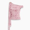 Off-Shoulder Ruched floralTop Front View for Women | Littlebox India