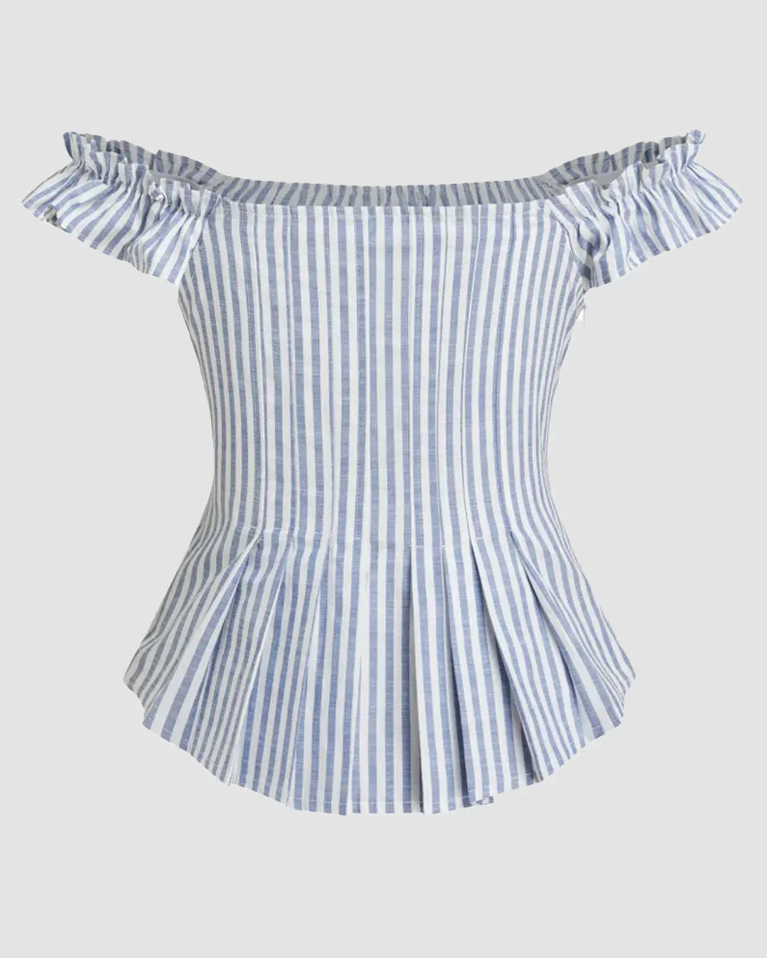 Buy LilyCoco Off The Shoulder Tops for Women Striped Short Sleeve 
