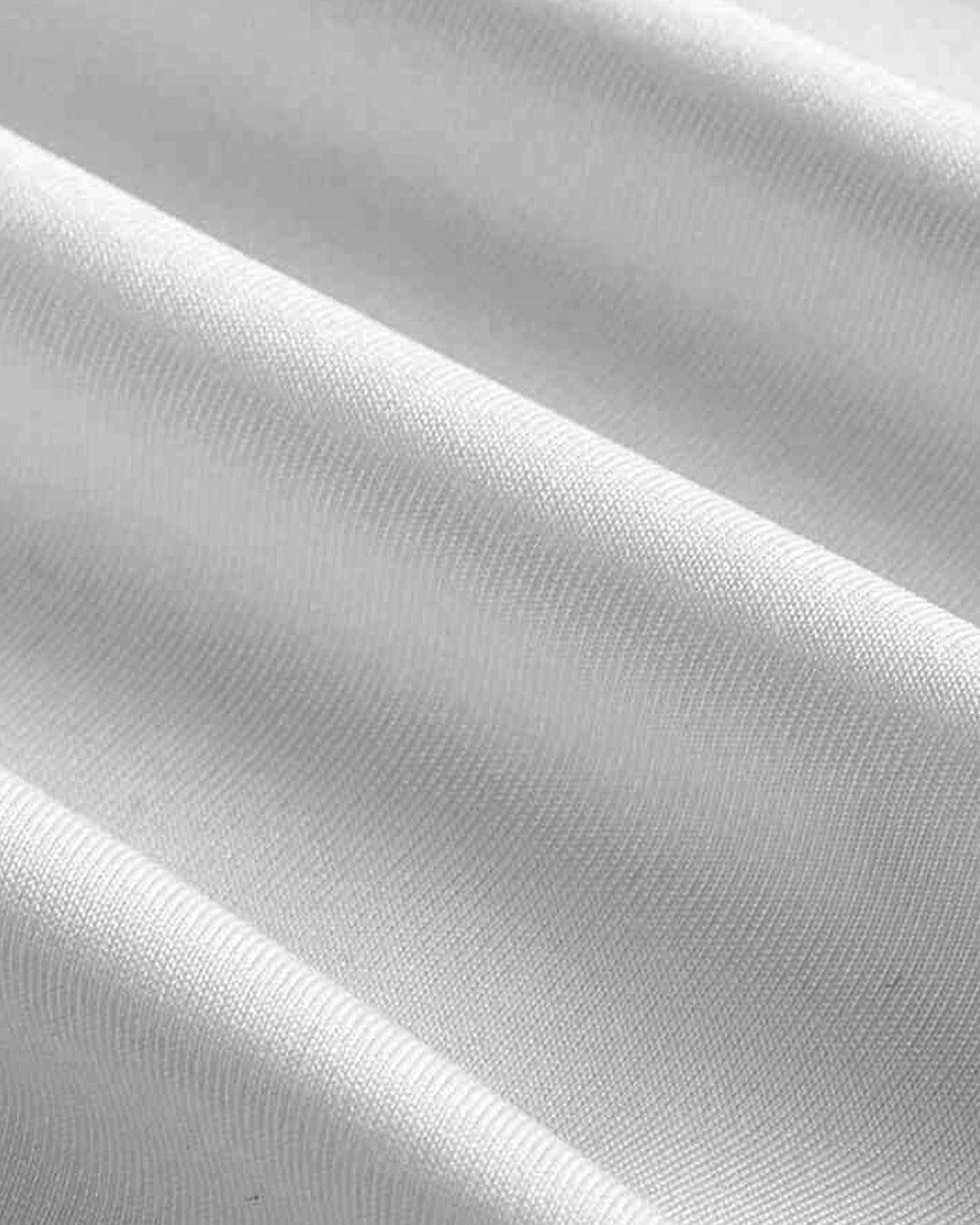 White Drawstring Texture One Shoulder Drawstring Side Ruched White Top – Littlebox India