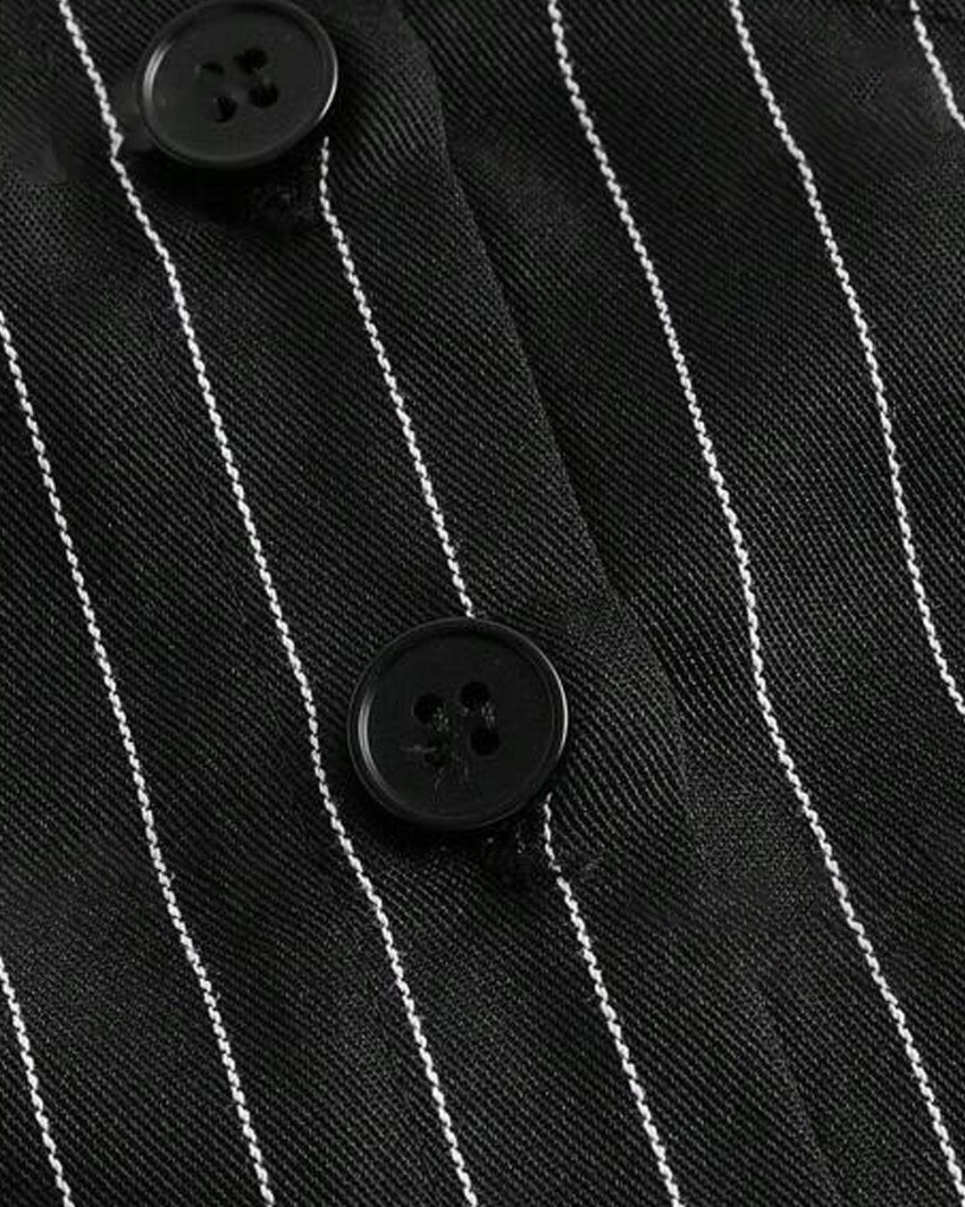 Top Sans Manches à Boutons – Motif Stars And Stripes Noir Et Blanc – Taille L – Occasion Très Bon état