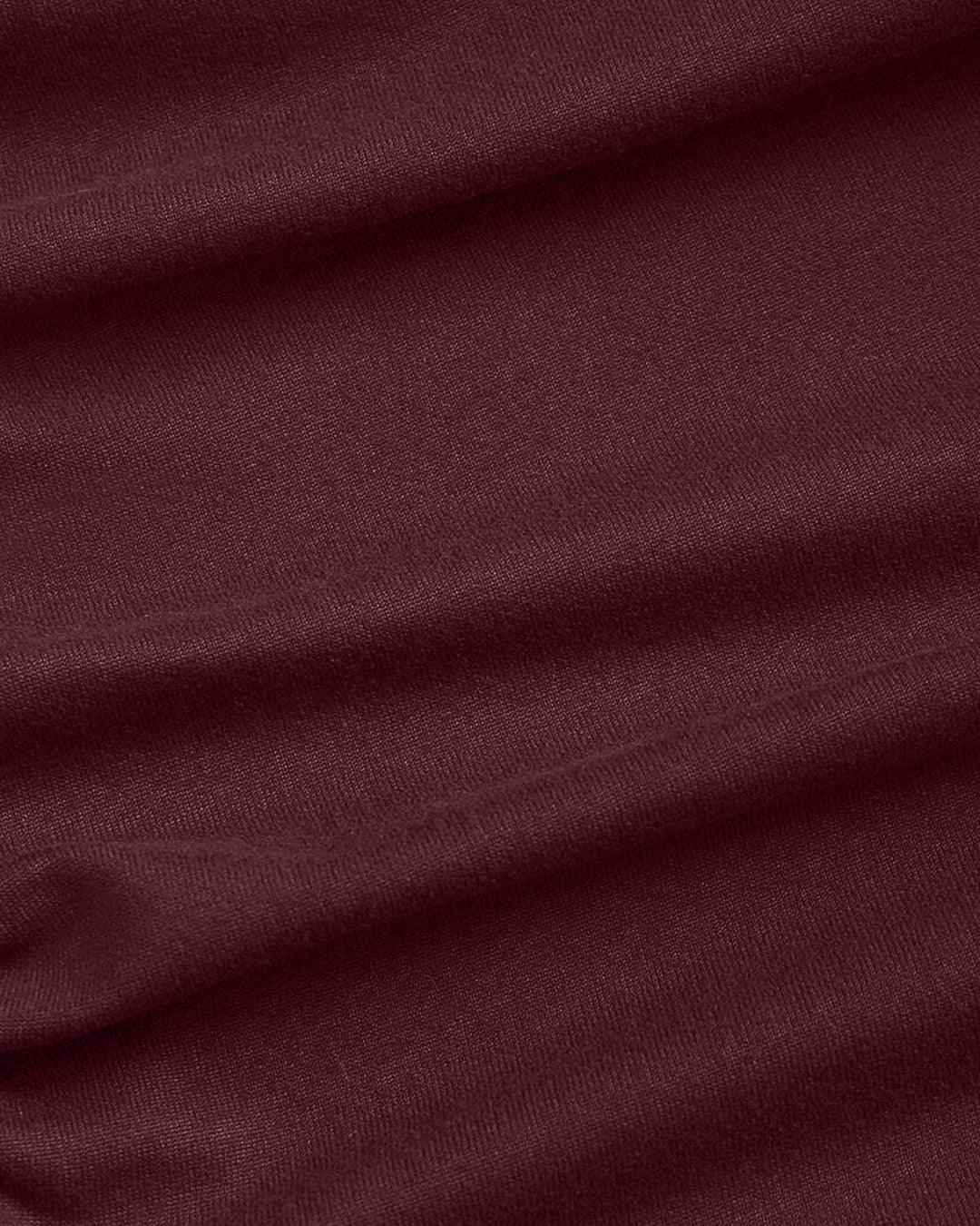 Backless Halter Top And Skirt Set In Maroon - Littlebox India