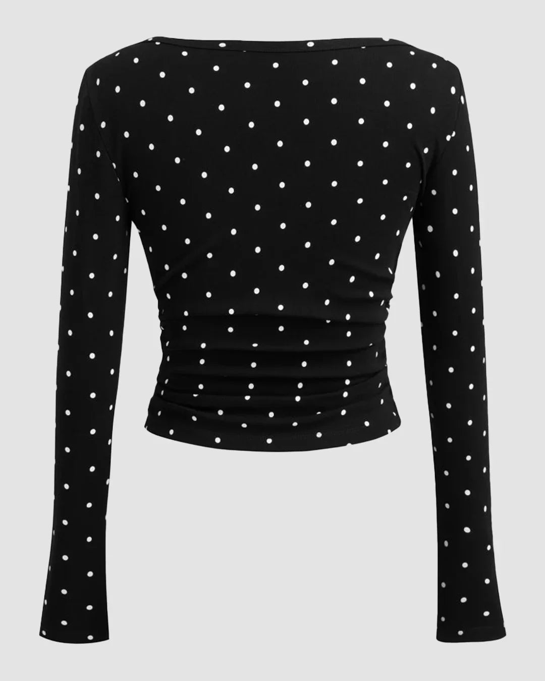 Polka_Dot_Boat_Neck_Slim_Fit_F