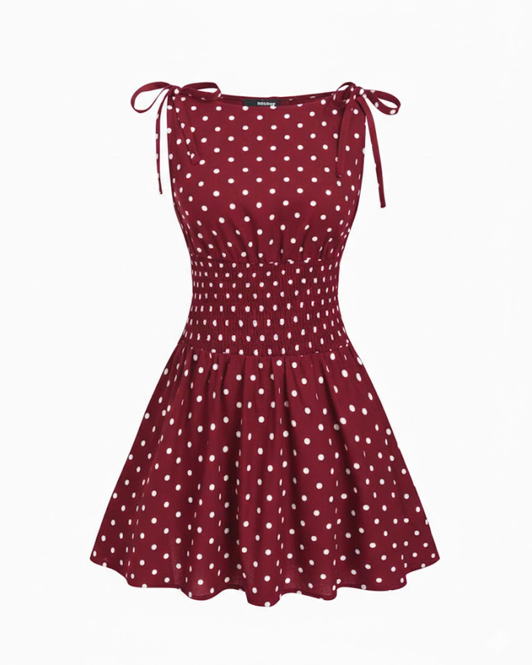 mini dress shopee Polka Dot Bowknot Shirred Fit and Flared A-Line in Cherry SID-JMD000039 Color:Hot Fudge Combo please allow 1 Short Homecoming Dress: Atria