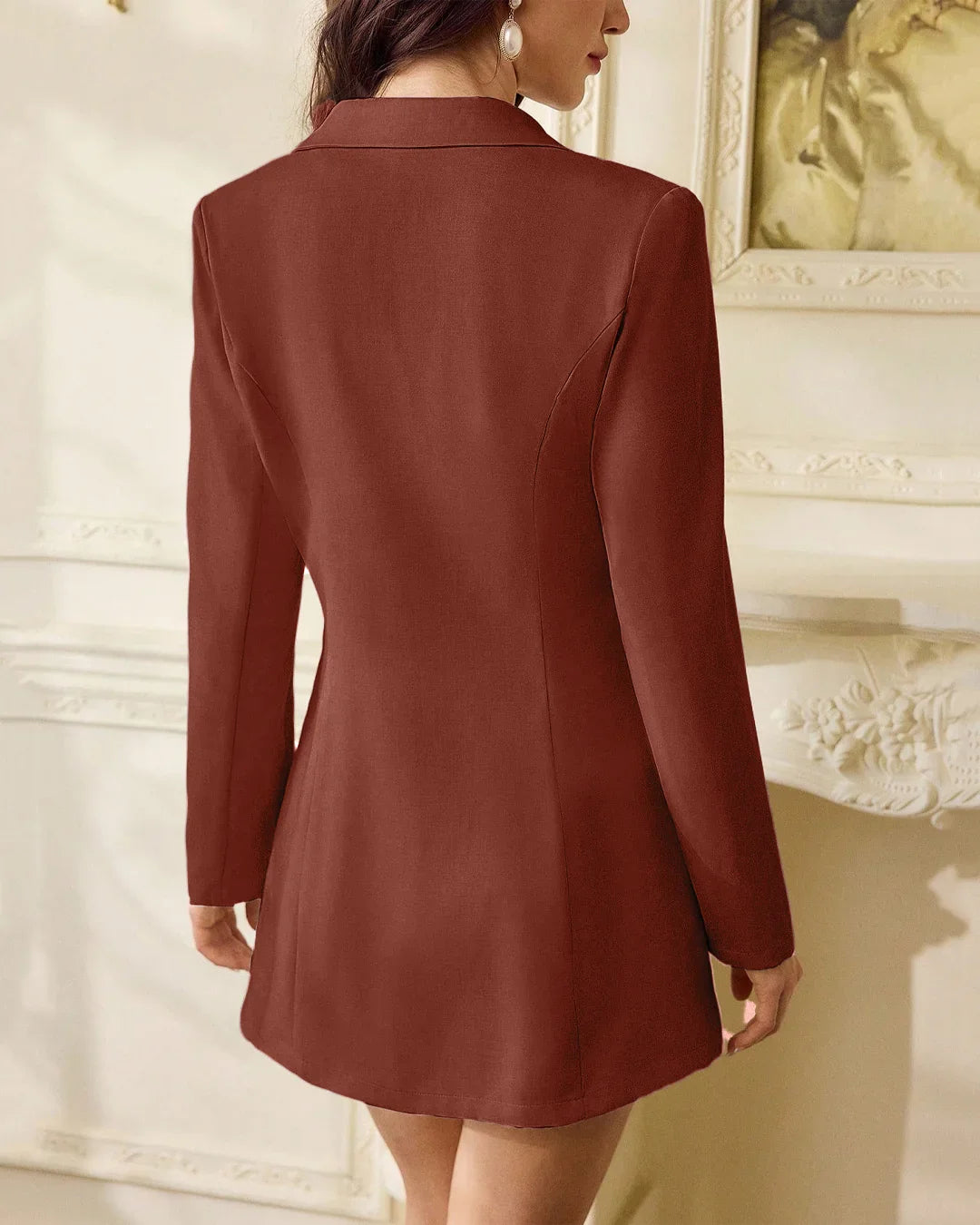 Rust Blazer & Sleeveless Dress Set – Littlebox India