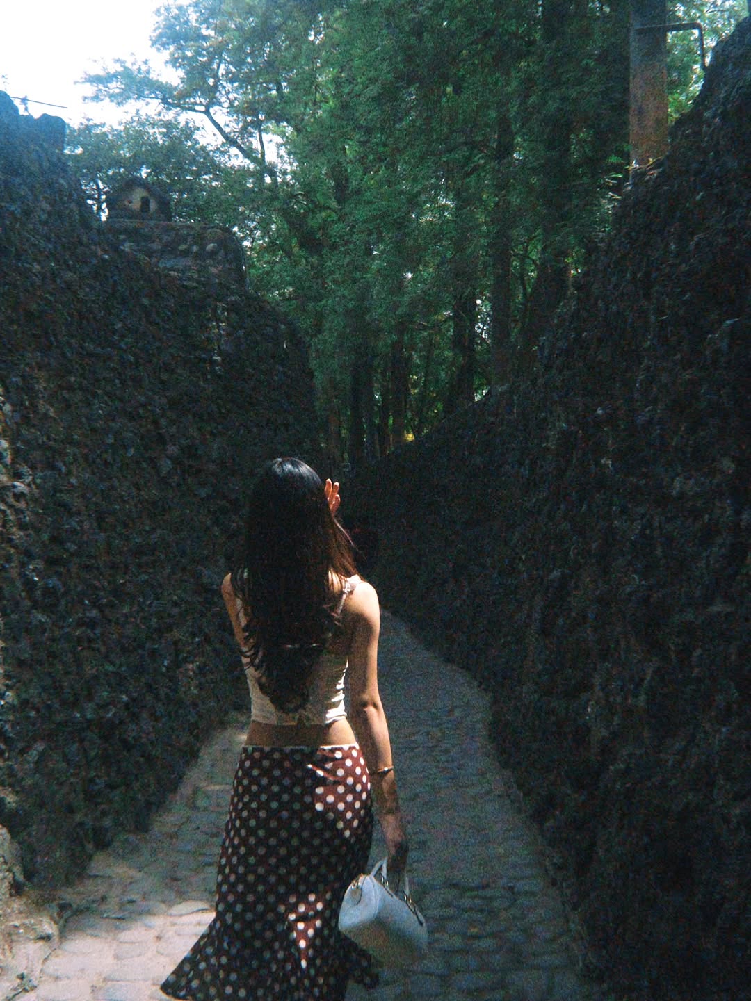 Customer photo 2 of Mesh Low Rise Polka Dot Bowknot Mermaid Skirt